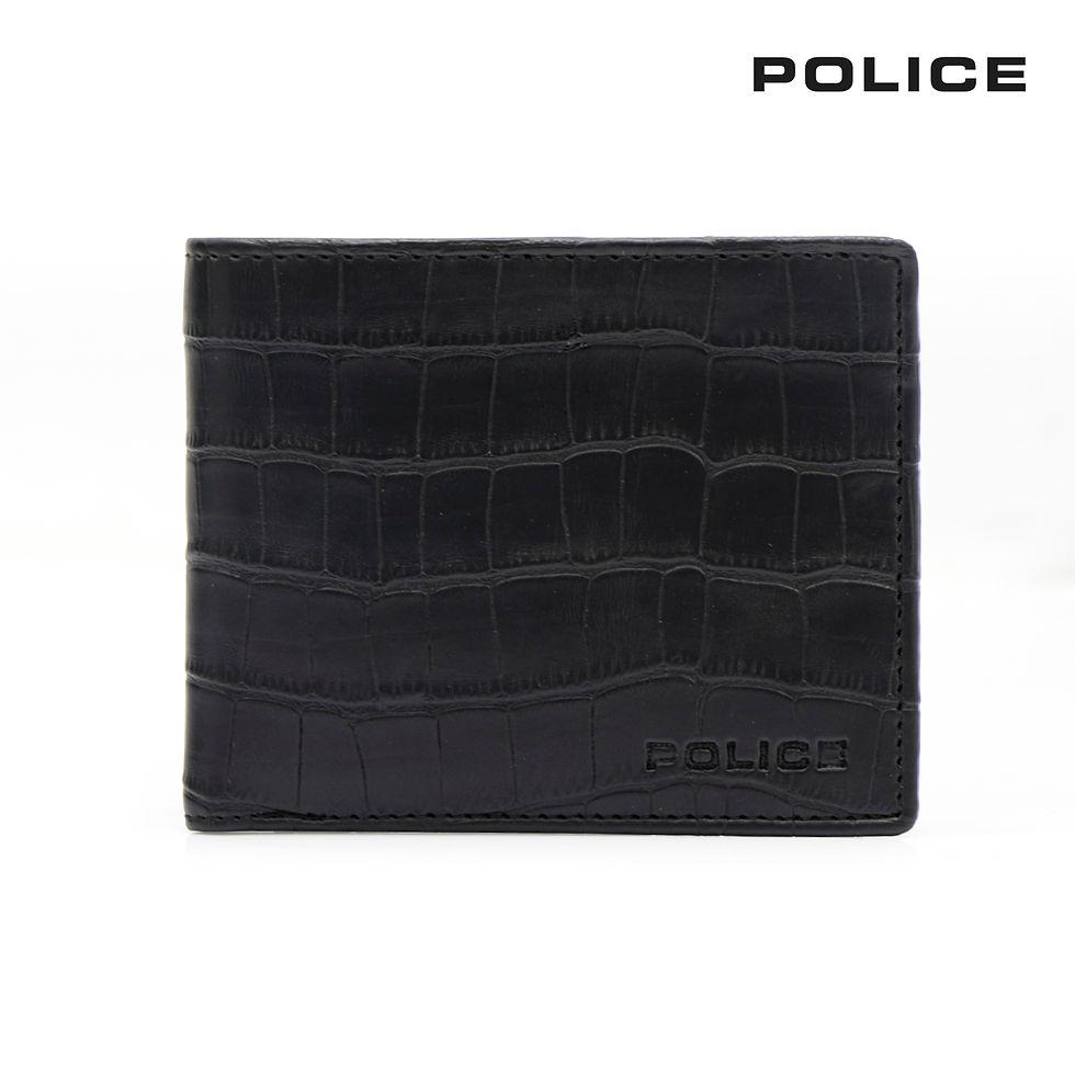 Thumbnail: POLICE CROCO LITEN PT SLIM WALLET-BLACK