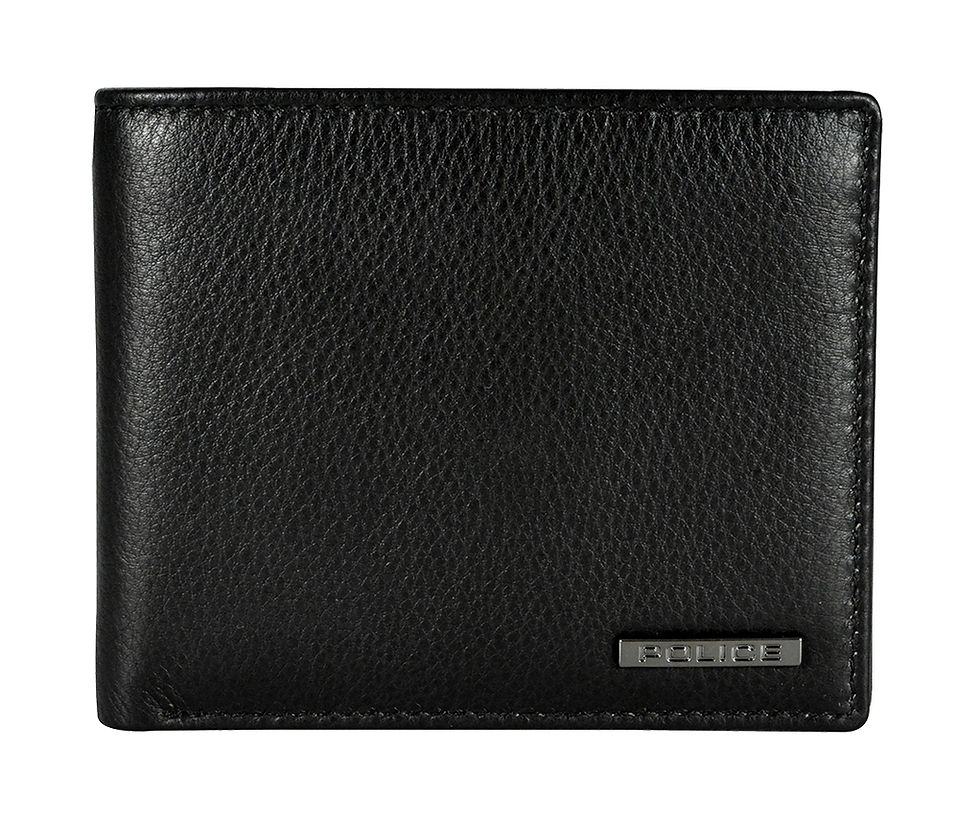 Thumbnail: POLICE DRUM SLIM WALLET - BLACK