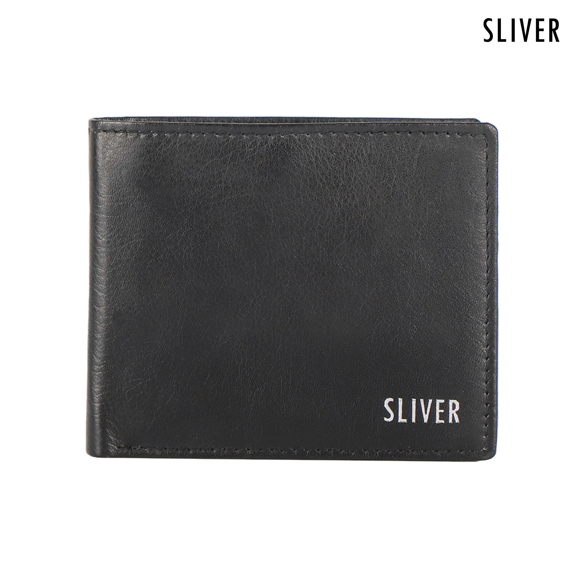 SLIVER PARAMOUNT ID WALLET-BLACK