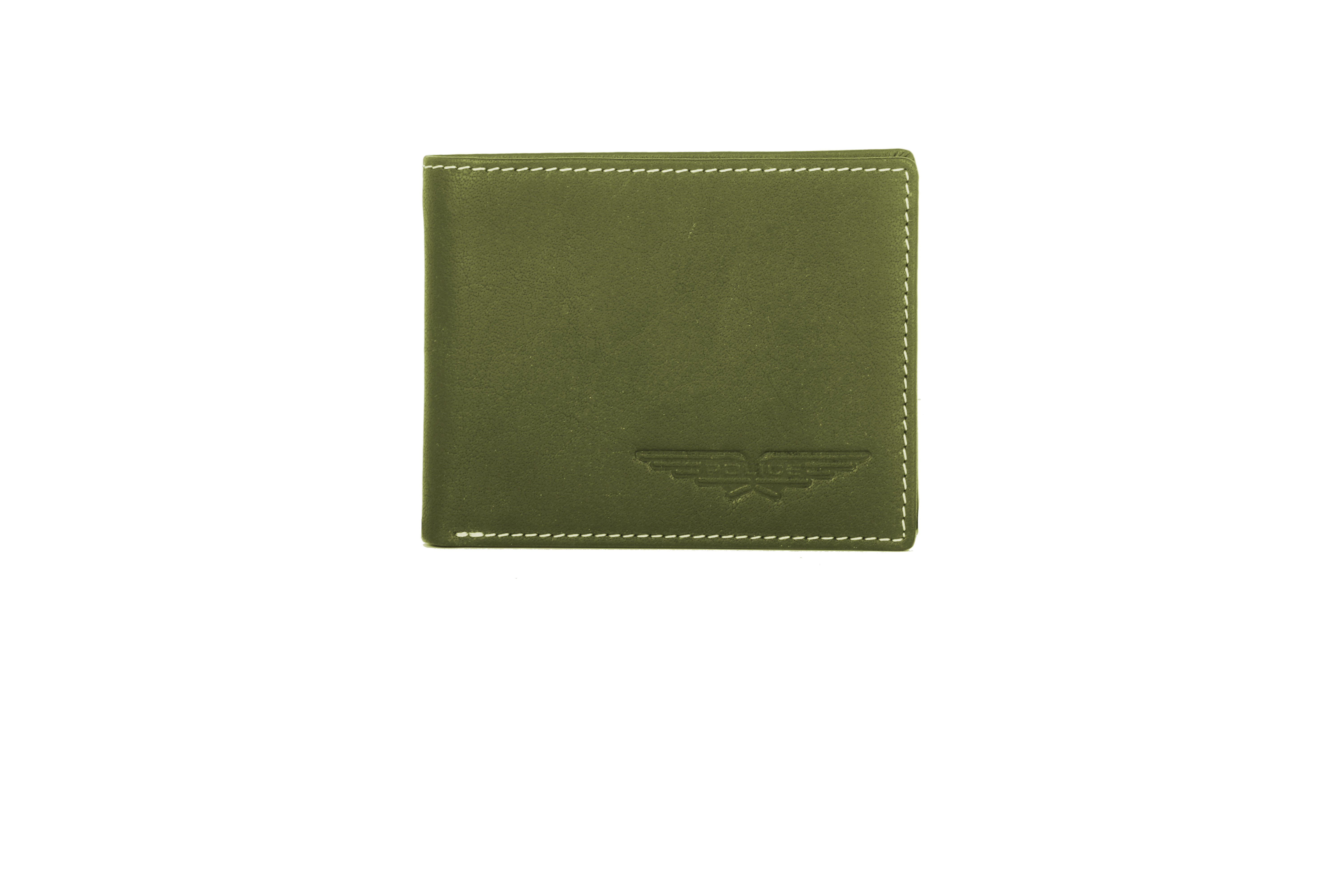 POLICE LASH BI FOLD COIN WALLET-OLIVE GREEN
