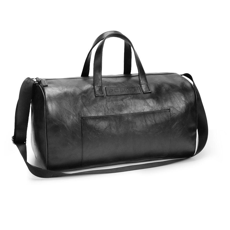 Thumbnail: POLICE DISTRESSED COLLECTION DUFFLE BAG - BLACK