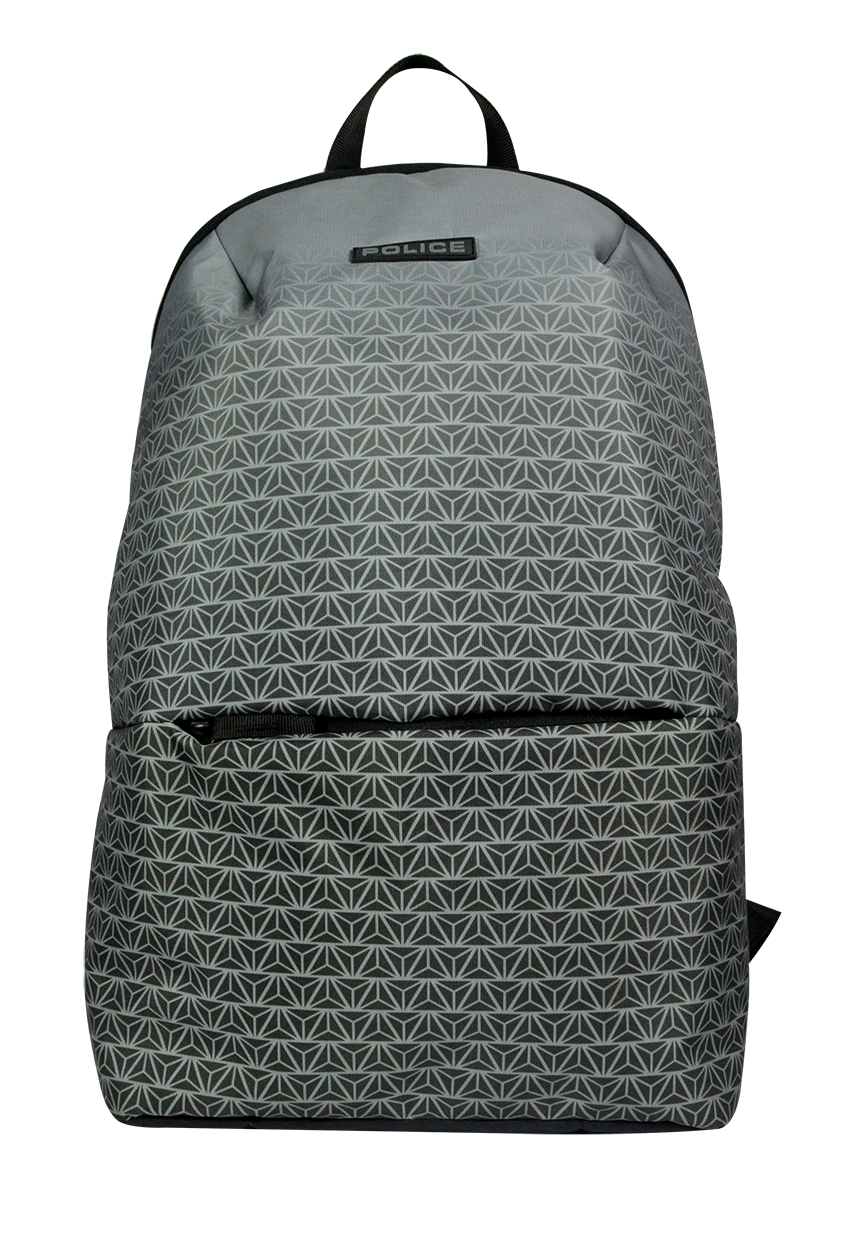 POLICE GRID BACKPACK - GREY