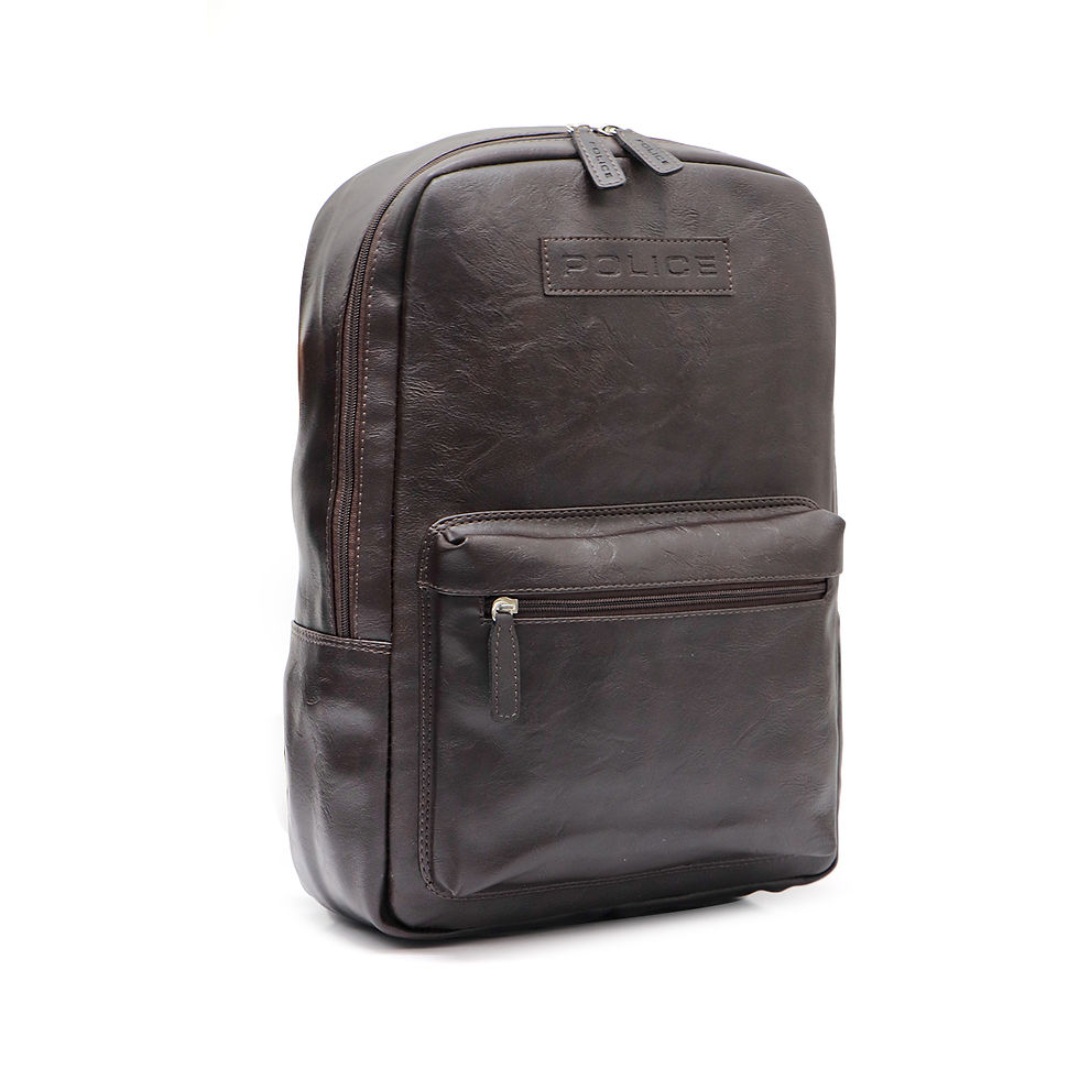 Thumbnail: POLICE DISTRESSED COLLECTION REGULAR BACKPACK-DARK BROWN