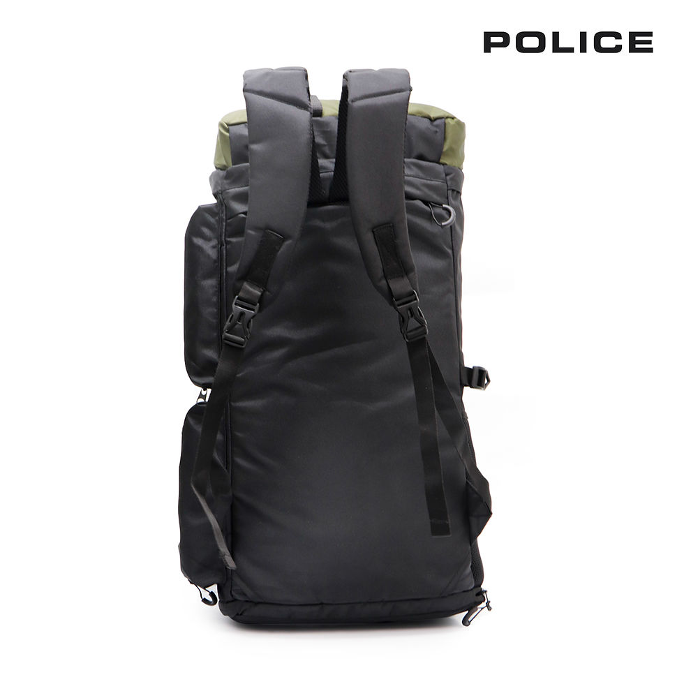 Thumbnail: POLICE HEDGE TRAVEL BACKPACK CUM DUFFLE-ARMY GREEN/ BLACK