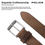 Thumbnail: POLICE RENEGADE 38 MM PRONGED BUCKLE DARK BROWN BELT - XL