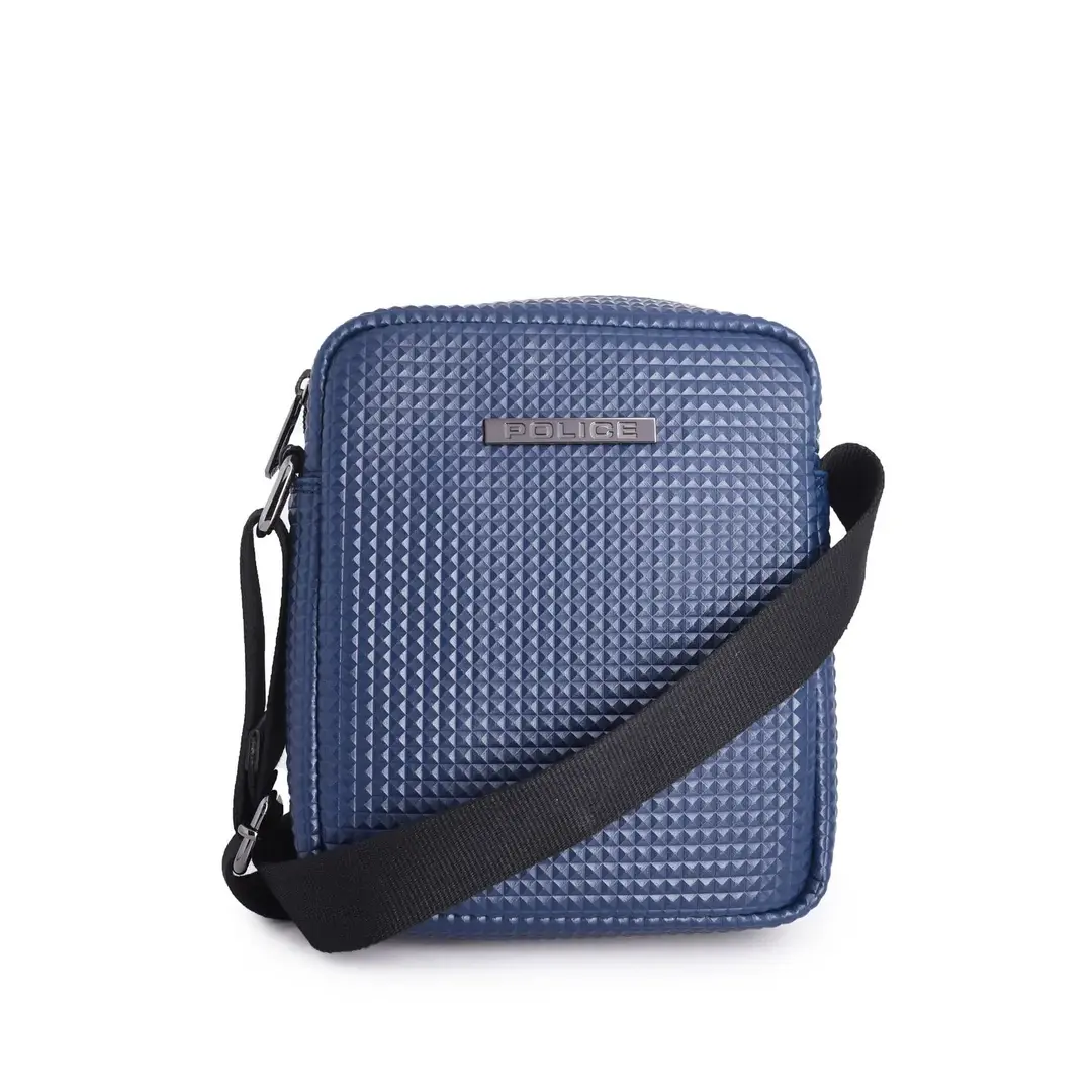 POLICE PYRAMID CROSS BODY BAG (SMALL)-NAVY