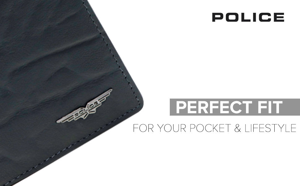 Thumbnail: POLICE SHOULDER BI-FOLD COIN WALLET - NAVY