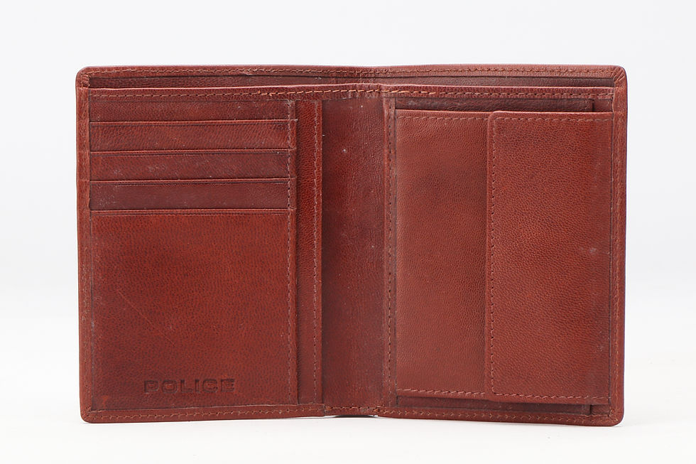 Thumbnail: POLICE DEBOSS MARK NORTH WALLET-COGNAC