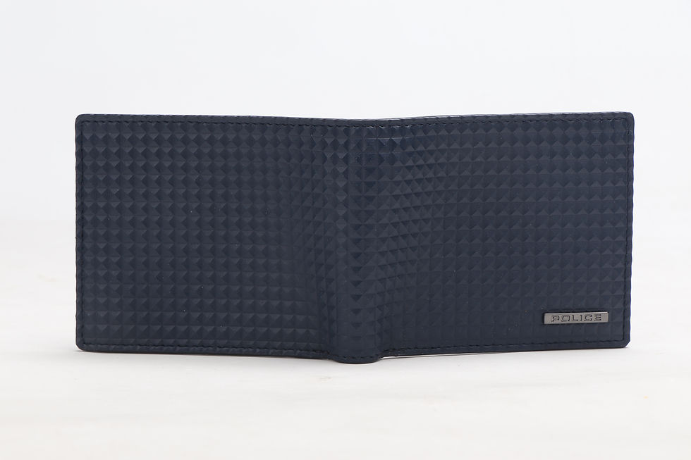 Thumbnail: POLICE PYRAMID SLIM WALLET-NAVY