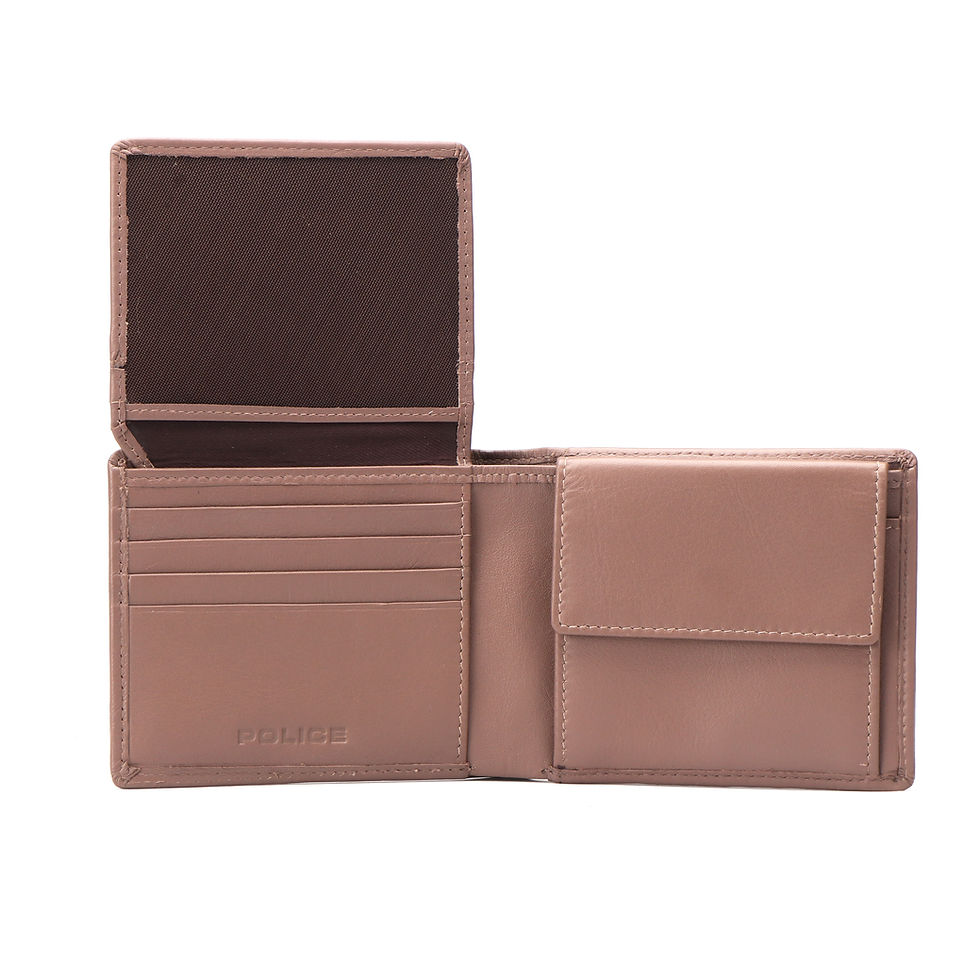 Thumbnail: POLICE BRERRYBLACK OVERFLAP COIN WALLET-TOASTED COCONUT