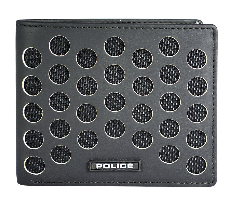 POLICE HOTSHOT COIN WALLET - BLACK