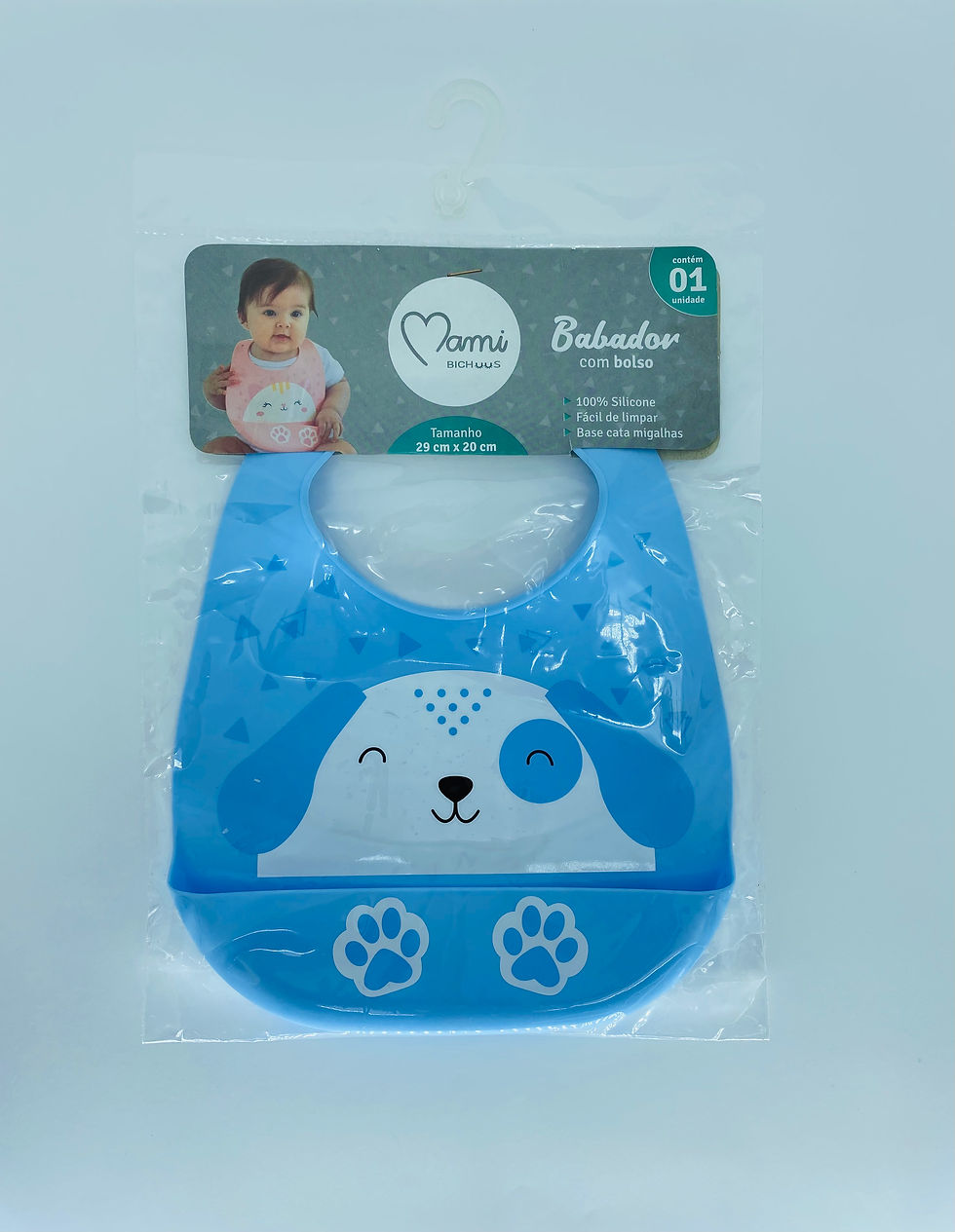 Thumbnail: Bib with Pocket Bichuus Teddy Bear Collection - Mami