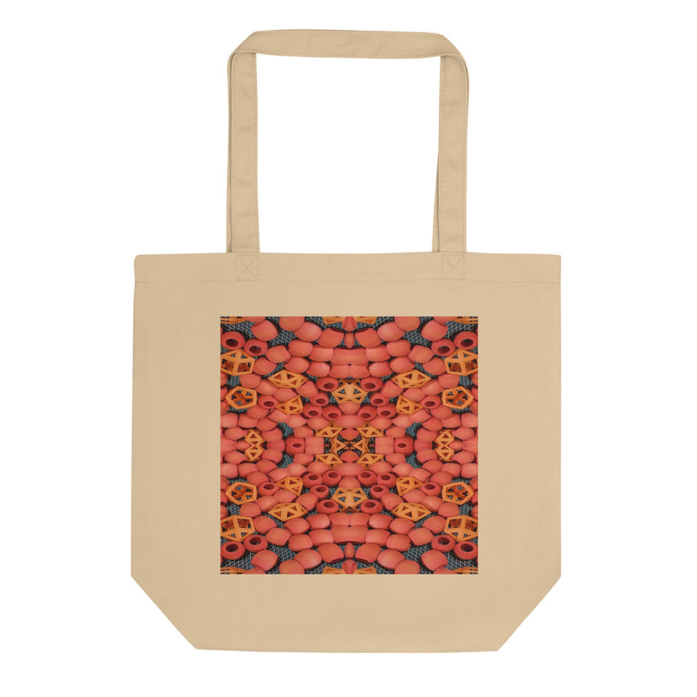 Thumbnail: Mathemalchemy Polyhedron Mirror Image Eco Tote Bag
