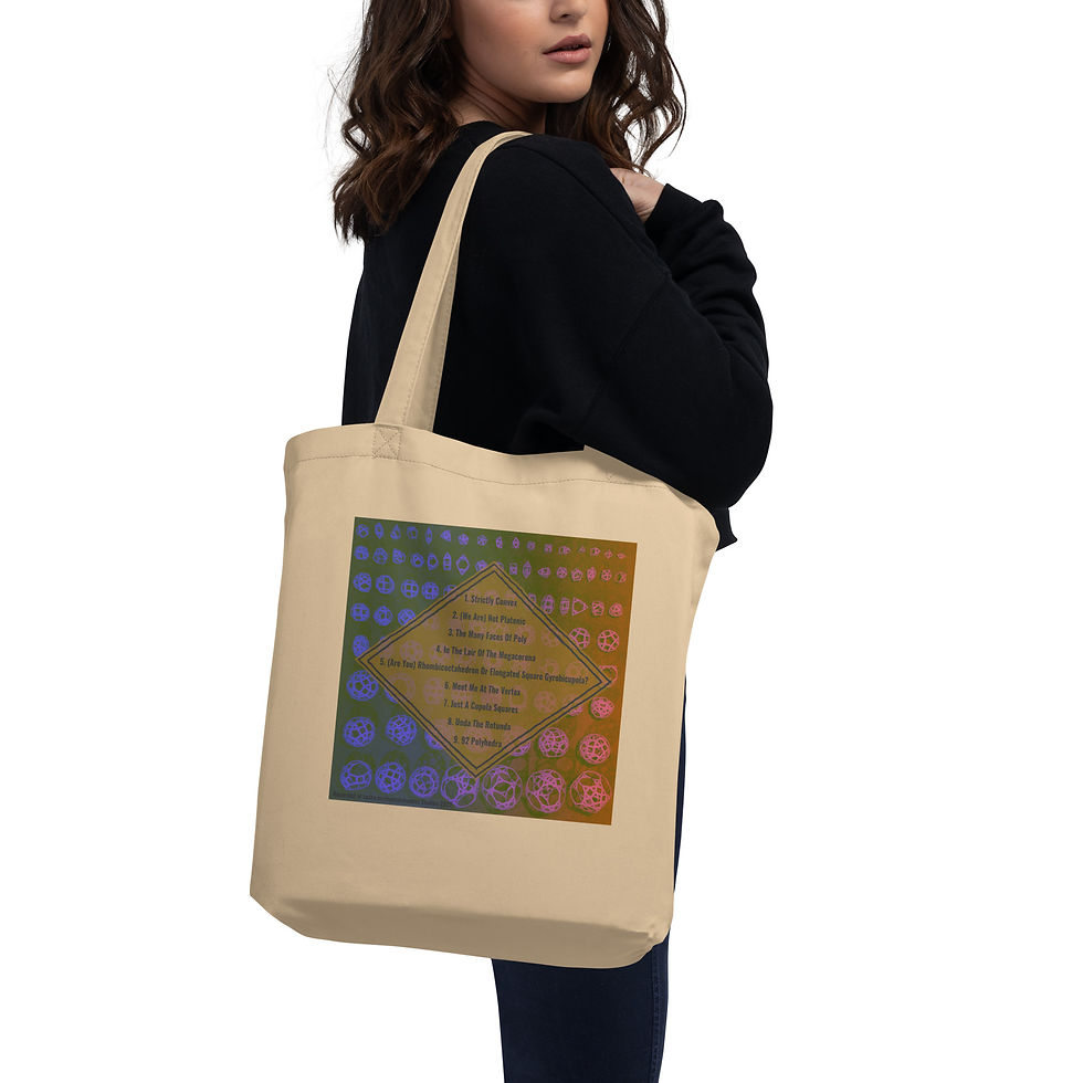 Thumbnail: The Johnson's Solids - 92 Polyhedra LP Eco Tote Bag