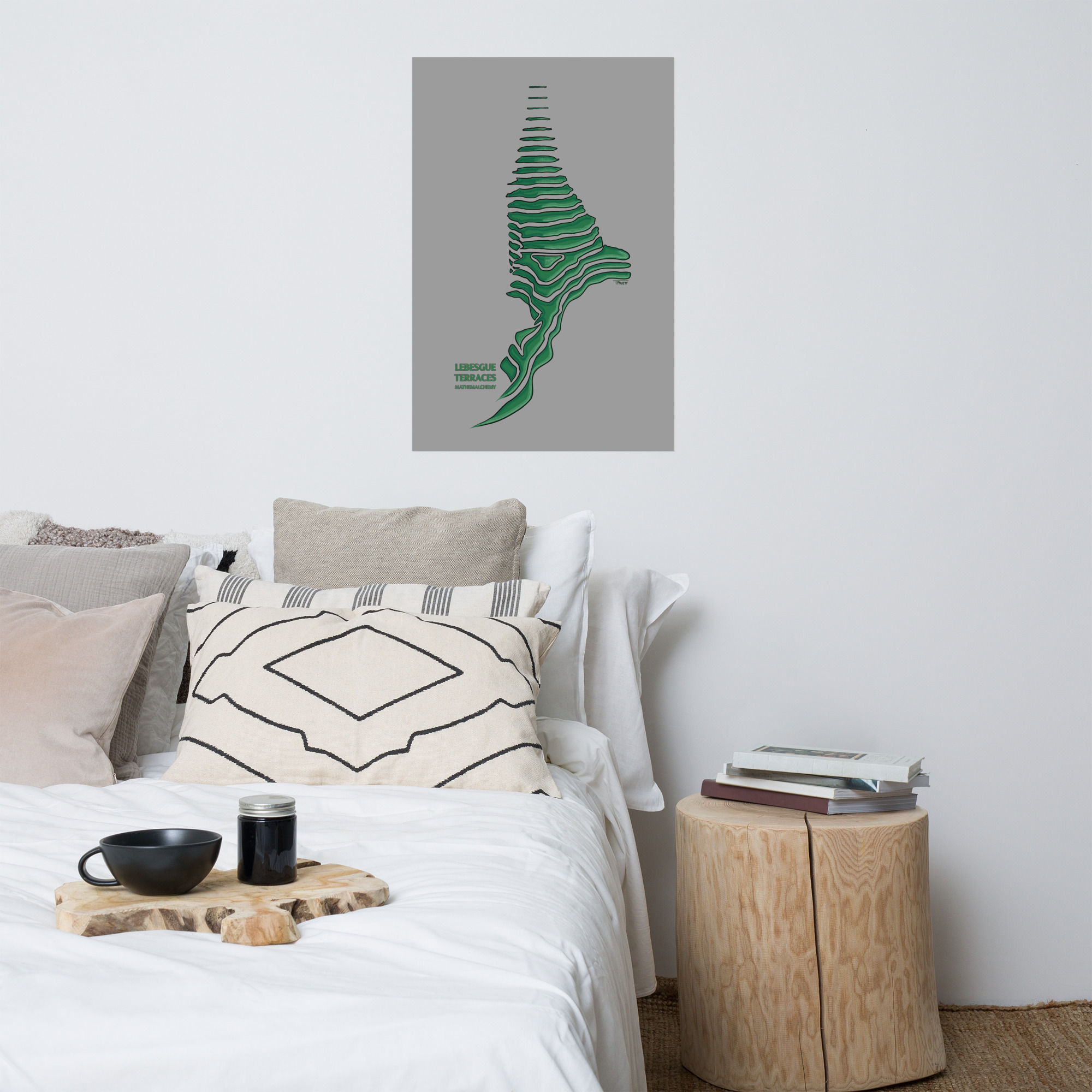 Lebesgue Terraces Mathemalchemy Poster