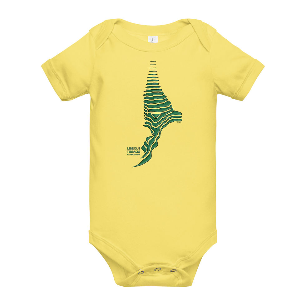 Thumbnail: Lebesgue Terraces Mathemalchemy Baby short sleeve one piece