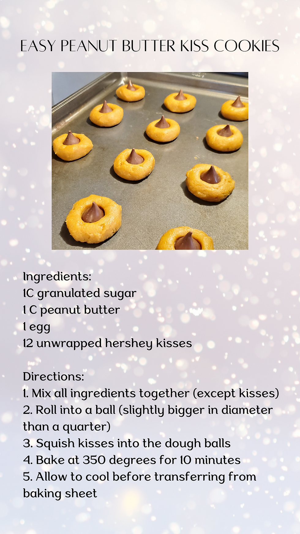 My mom's peanut butter cookie recipe
