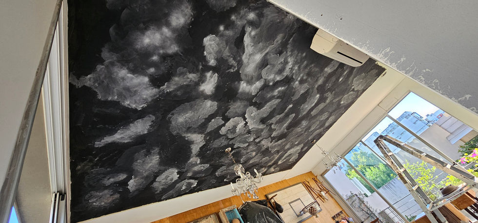 Scenic Painting: Stormy Sky Ceiling