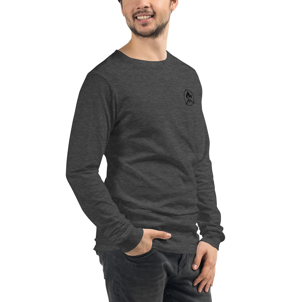 サムネイル： ユニセックス┃長袖Tシャツ┃KIKUDA-CAMPロゴ┃胸ワンポイント