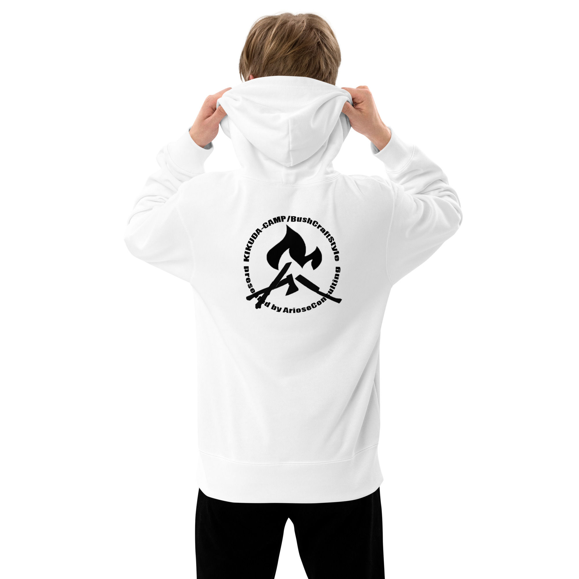 メンス春秋用裏毛パーカーKIKUDA-CAMP