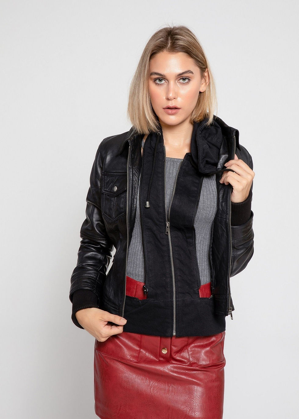 サムネイル： Annalise Womens Leather Jacket
