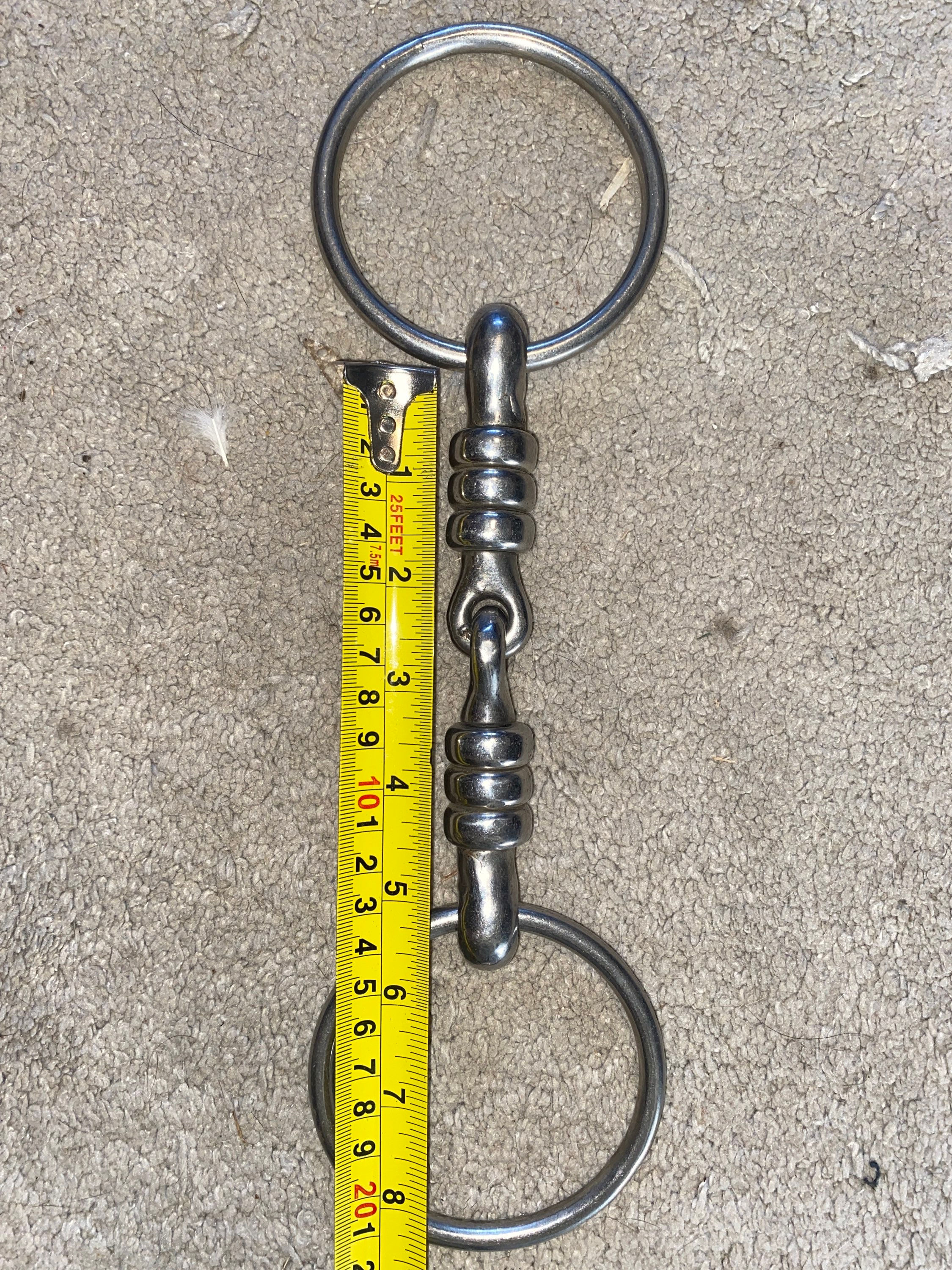 5” Loose Ring Cherry Roller Snaffle Bit 