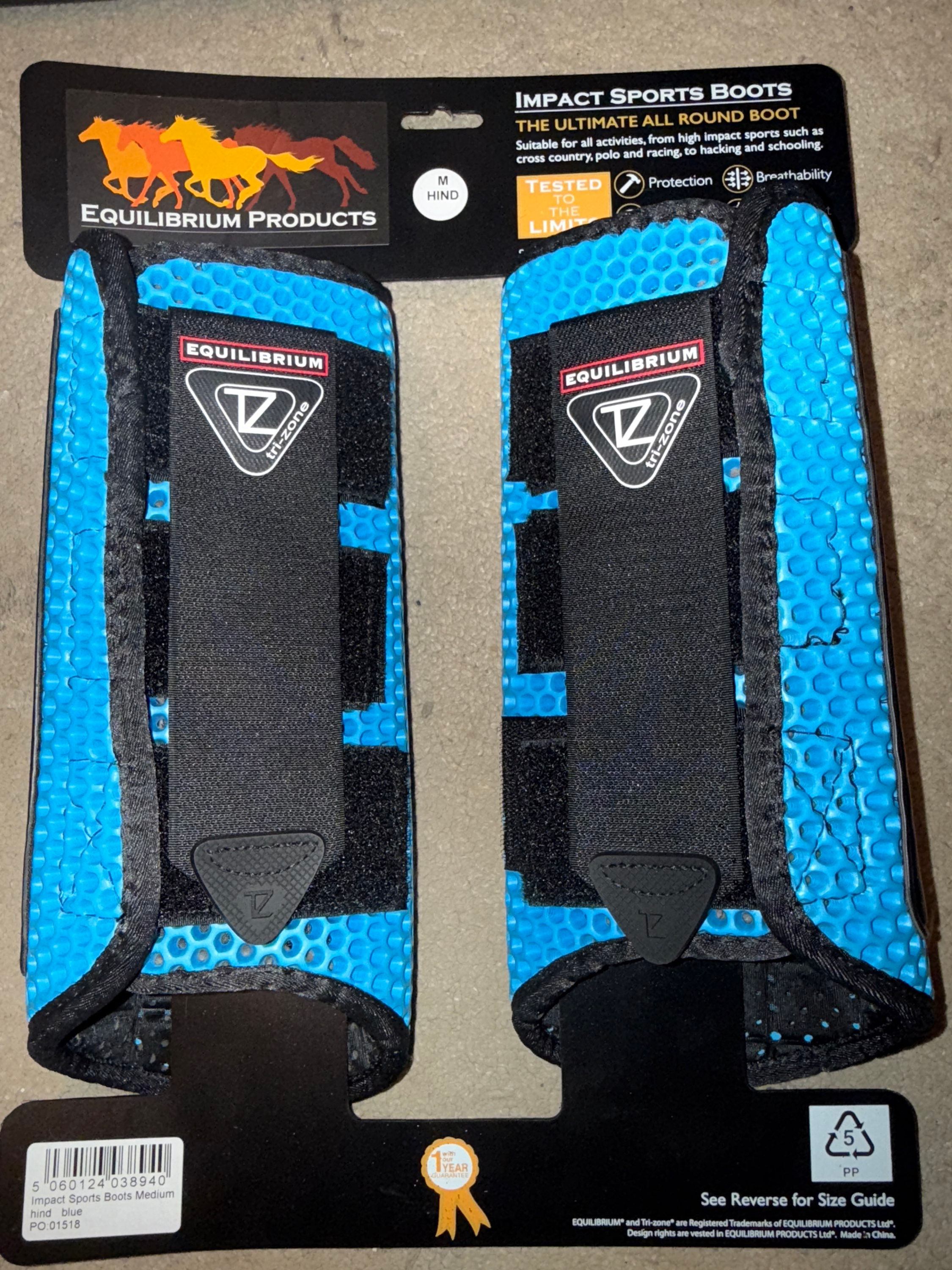 NEW Medium Hind Equilibrium Impact Sport Boots Pair