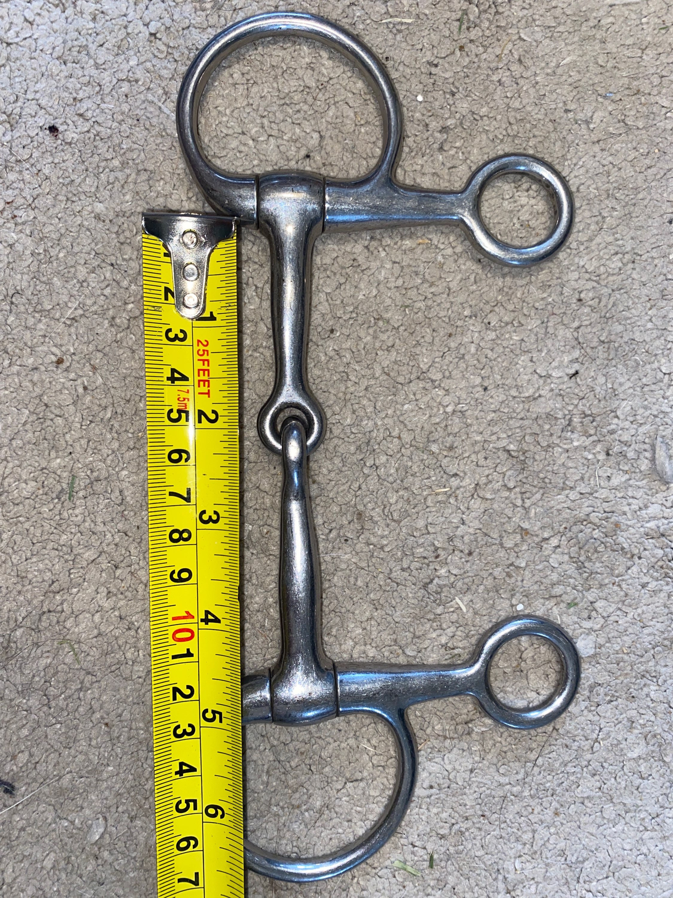 4.5" Hanging Cheek Jointed Snaffle Bit