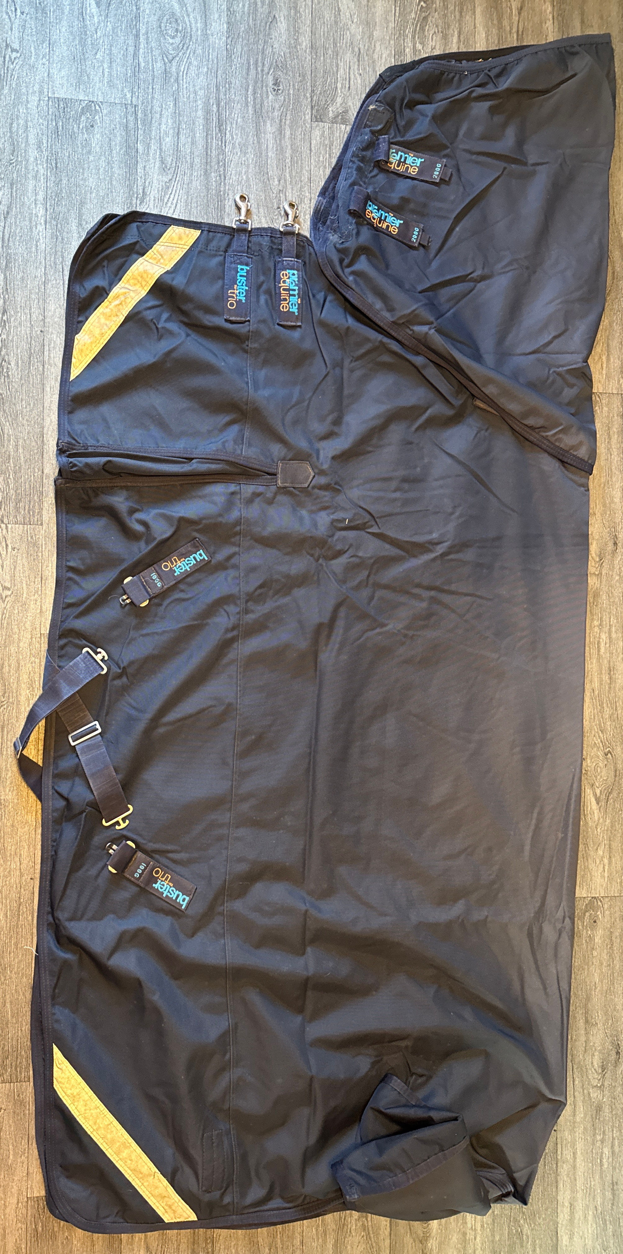6’3 Premier Equine 100g Detachable Neck Turnout Rug