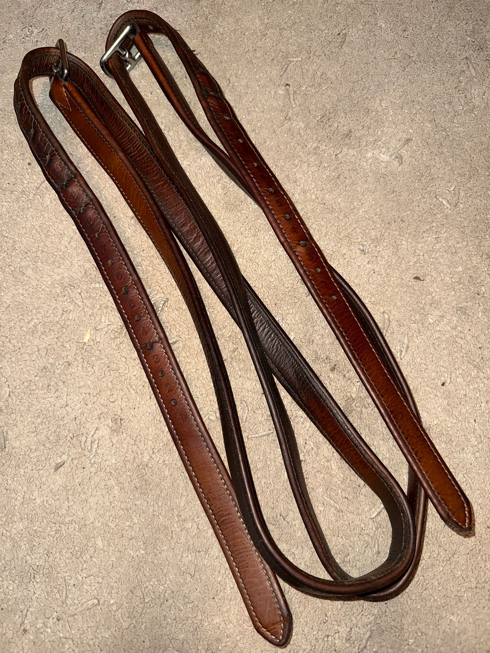 Thumbnail: 52” Butet Tan/Dark Tan Stirrup Leathers