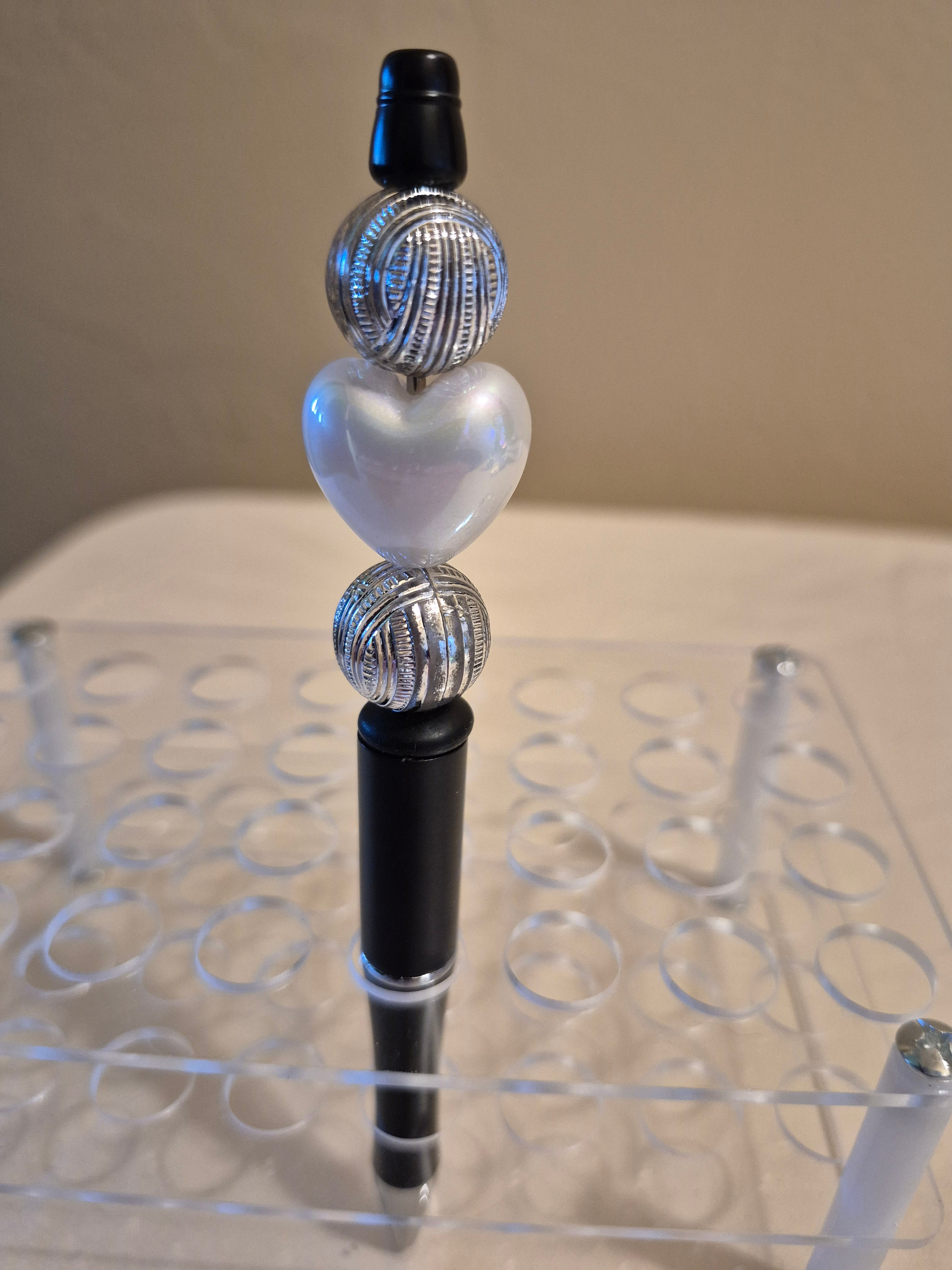 Black and Silver Heart