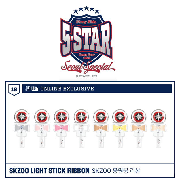 Stray Kids 5-STAR Seoul Special (UNVEIL 13) MD SKZOO Light Stick Ribbon