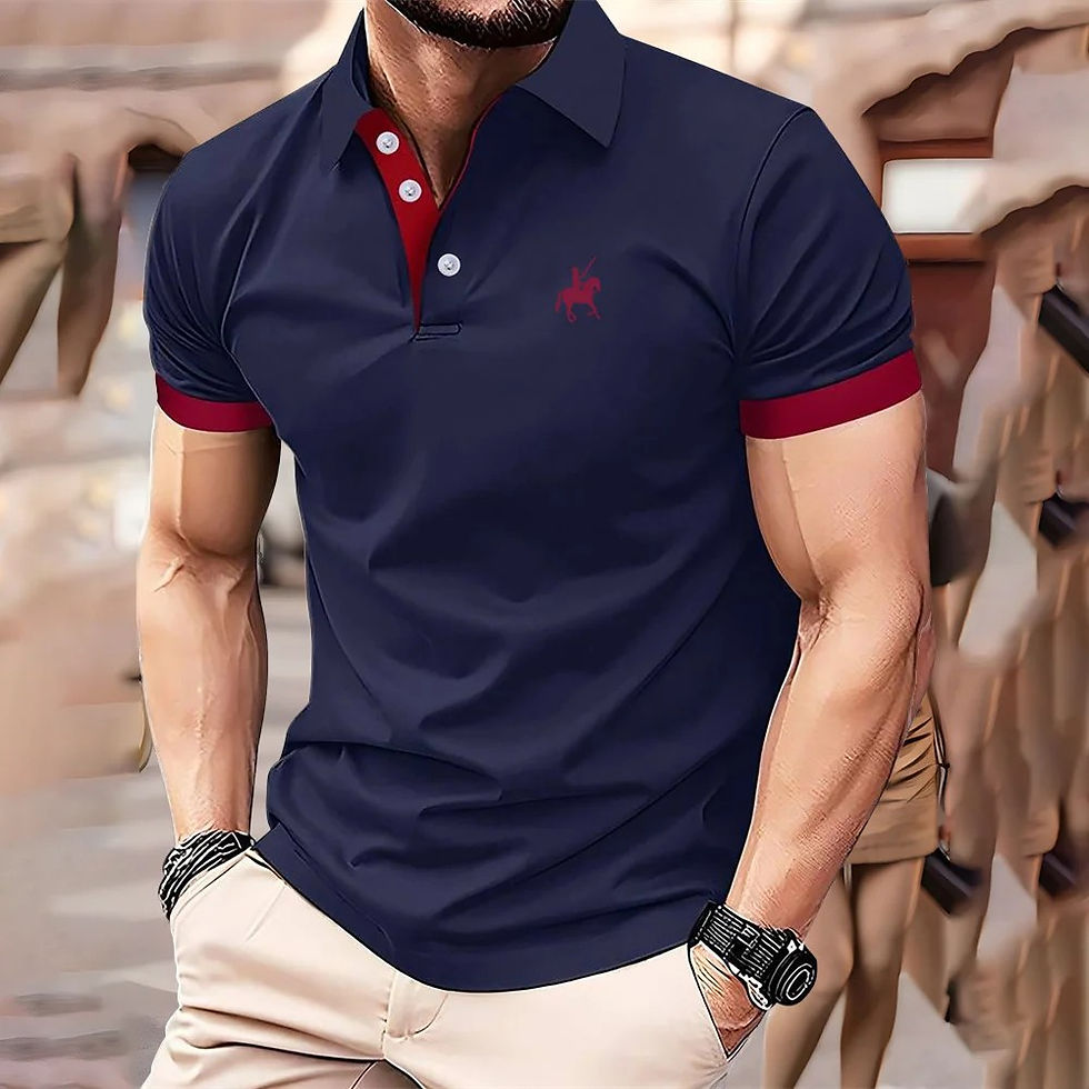 Miniatura: Camisa Polo Masculina Manga Curta Slim Classic