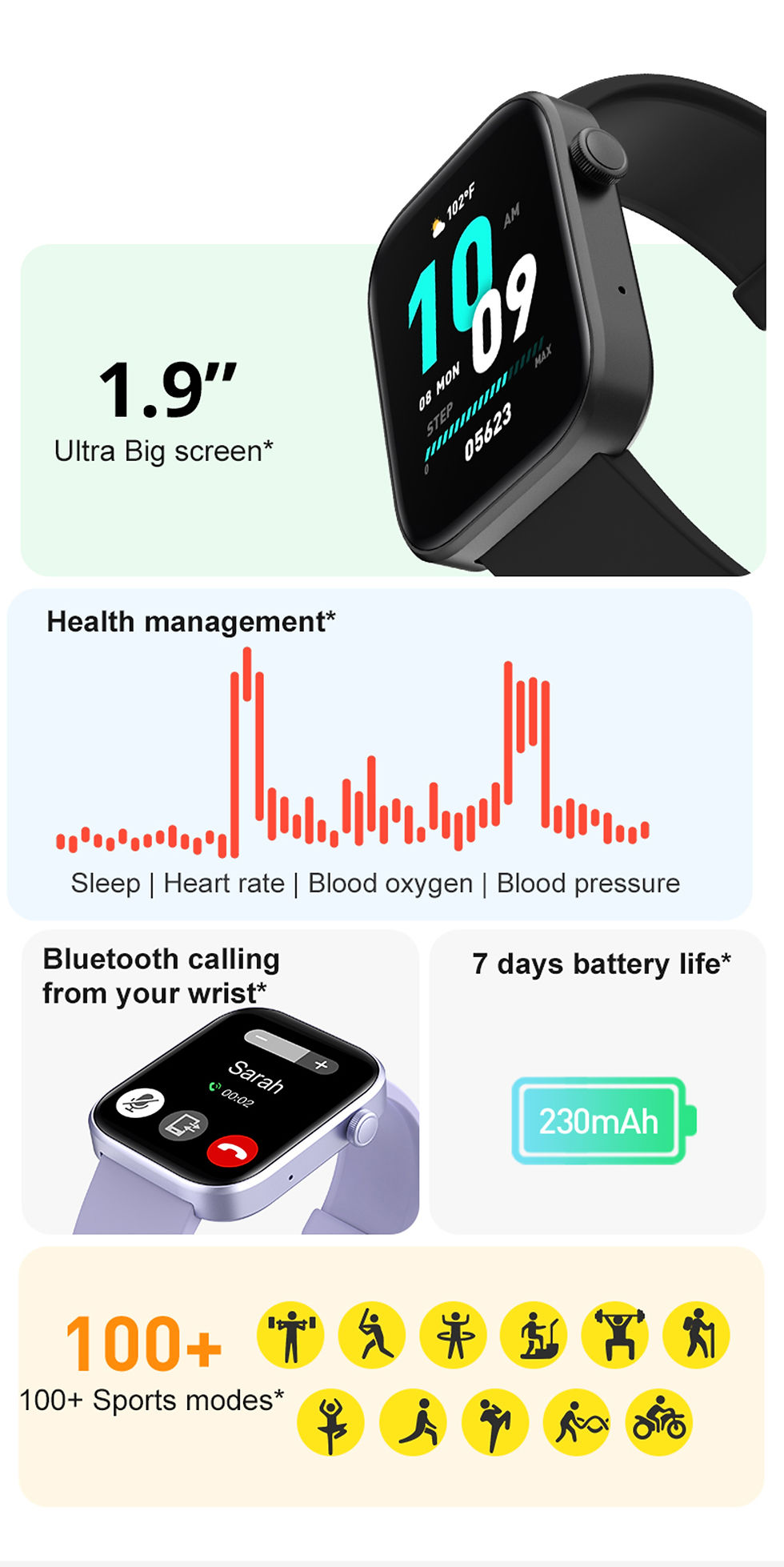 Miniaturbild: COLMI P71 Voice Calling Smartwatch Men Health Monitoring IP68 Waterproof Smart N