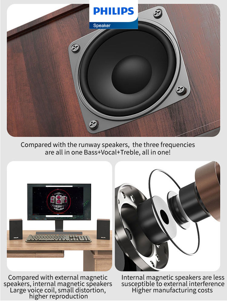 Miniaturbild: Philips SPA20 Bluetooth Speakers Outdoor Loudspeaker Music Player HiFi Stereo So