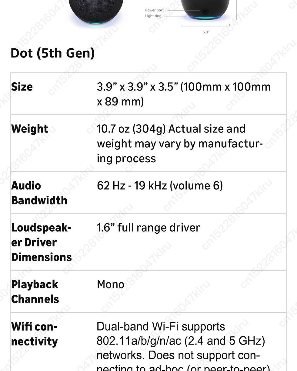 Miniaturbild: Original Alexa Echo Dot 5th Generation Smart Mini Wifi Home BT Alexa Speaker Hor
