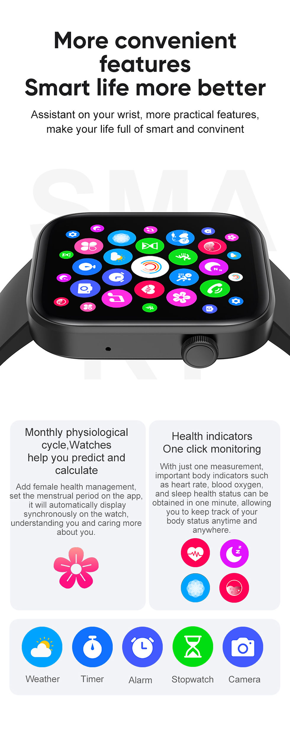 Miniaturbild: COLMI P71 Voice Calling Smartwatch Men Health Monitoring IP68 Waterproof Smart N