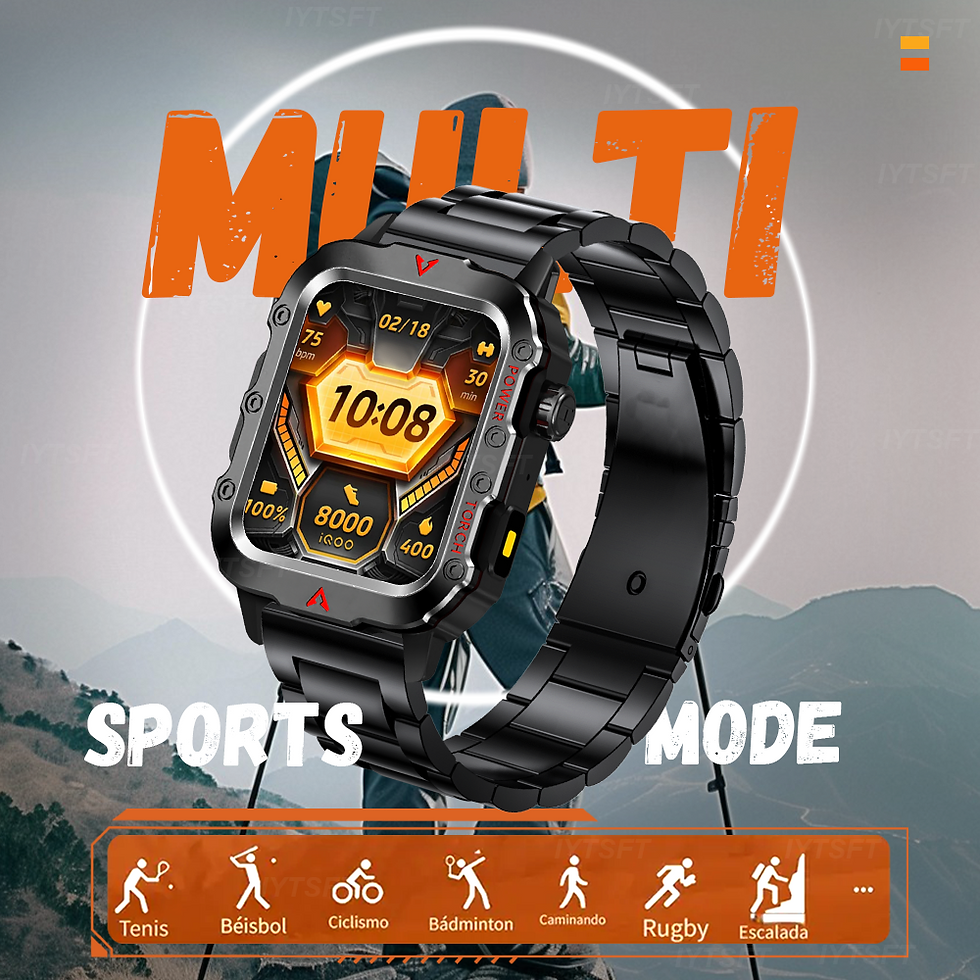Miniaturbild: G.L Wear 2025 New Sports Smart Watch Bluetooth Talk LED Flashlight Multi-functio