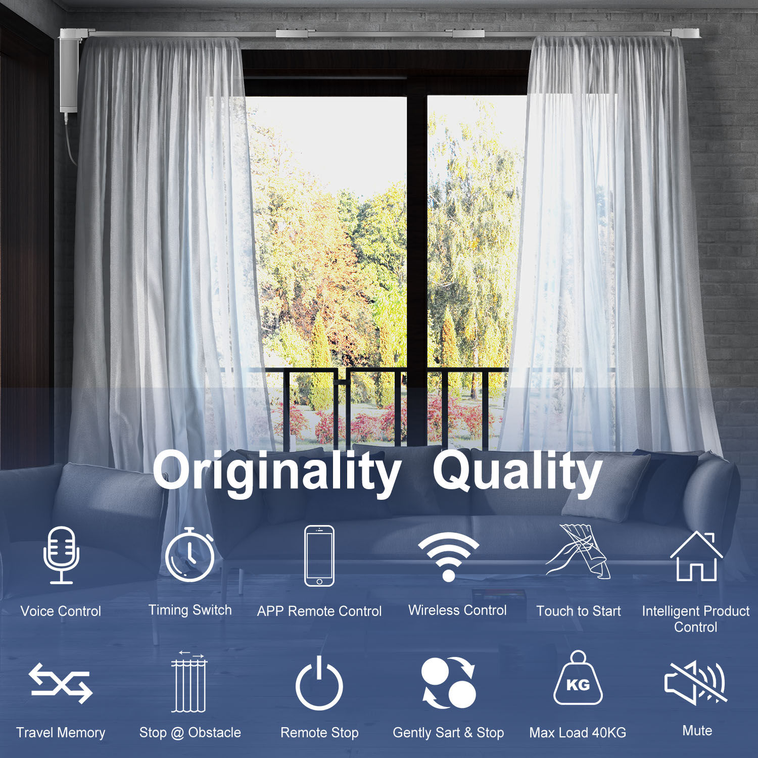 AlpenShade™ Smart Curtain System