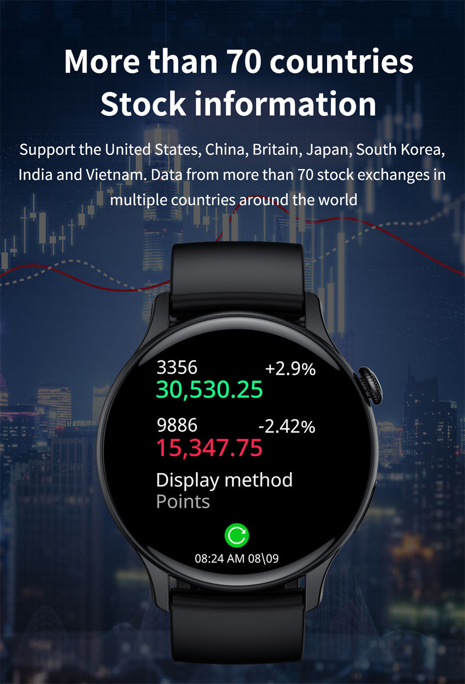 Miniaturbild: 2026 NFC Smart Watch Amoled HD GPS Track Sports Heart Rate Bluetooth Call Waterp
