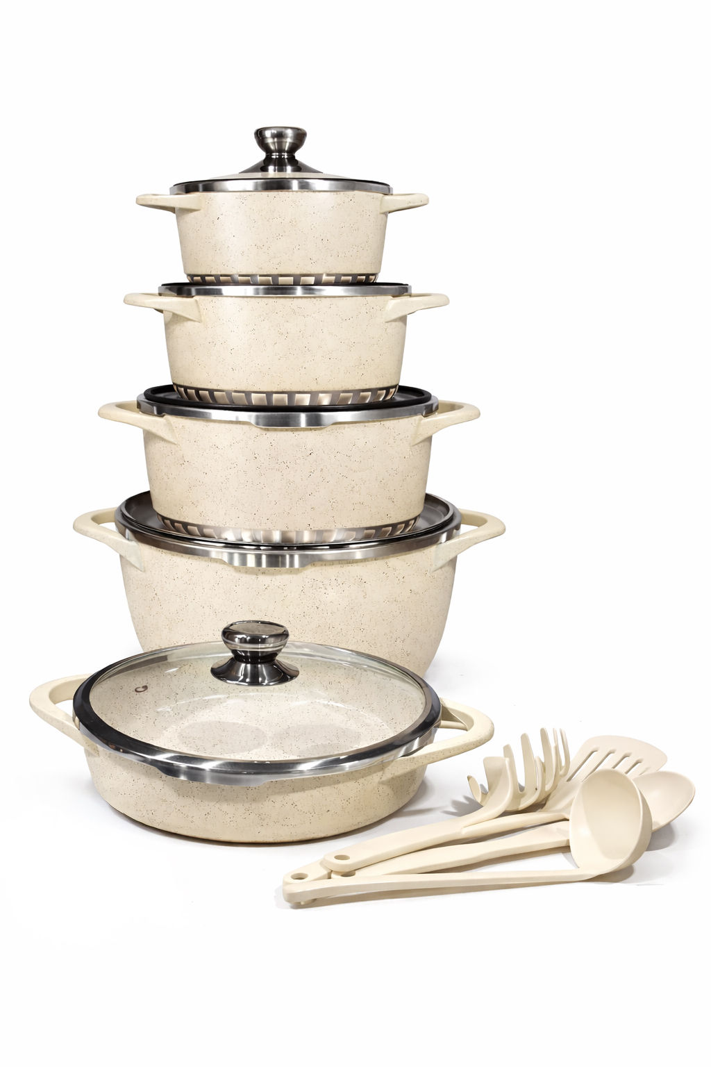 17 Pcs Granite Coating Cookware set