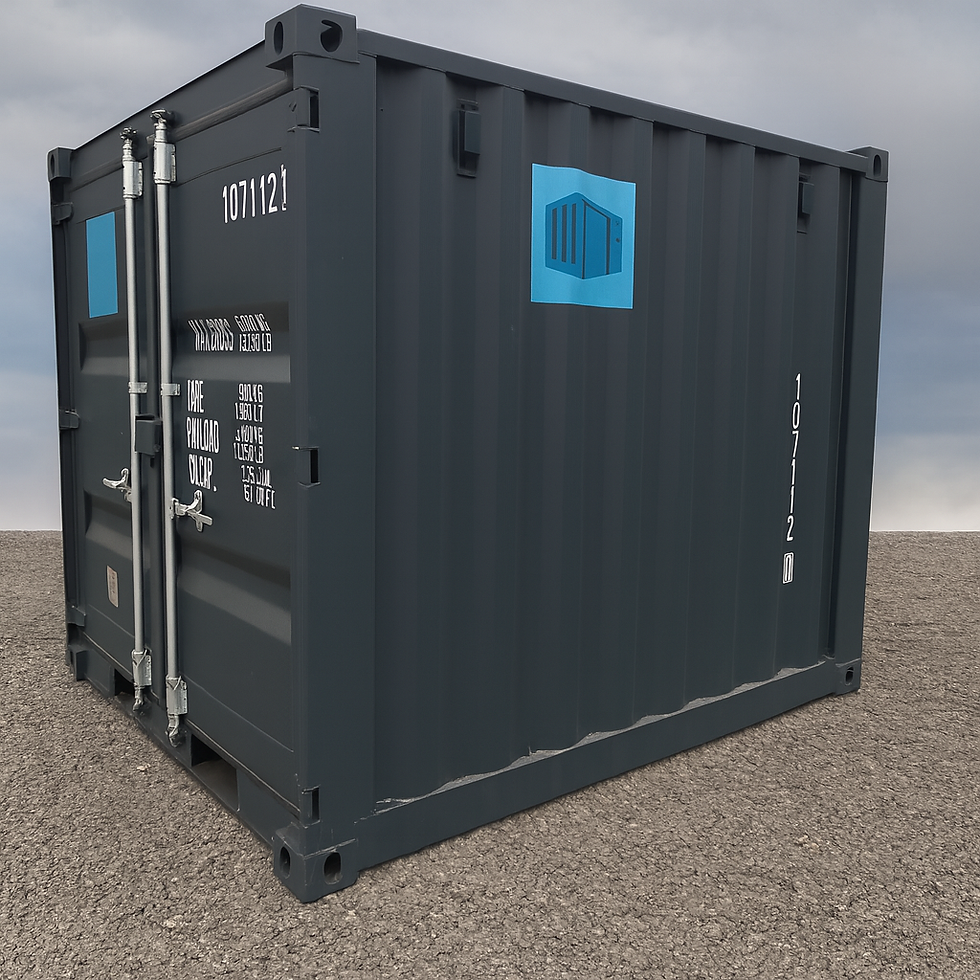 Shipping Container on Gravel Ground.png