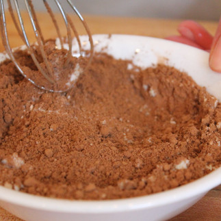 whisking all dry ingredients