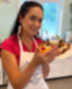 me holding platter with fritters
