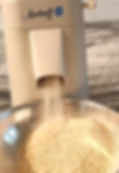 milling flour in process