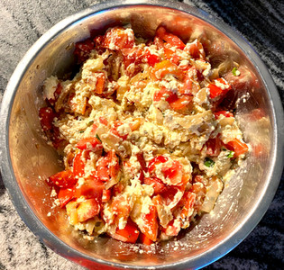 tomato pie mixture