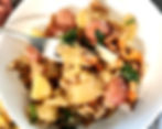 bowl of potato and mushrooms