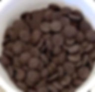 bowl of chocolate chips