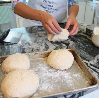 making dough balls