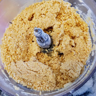 Ingredients for goldfish crackers in blender